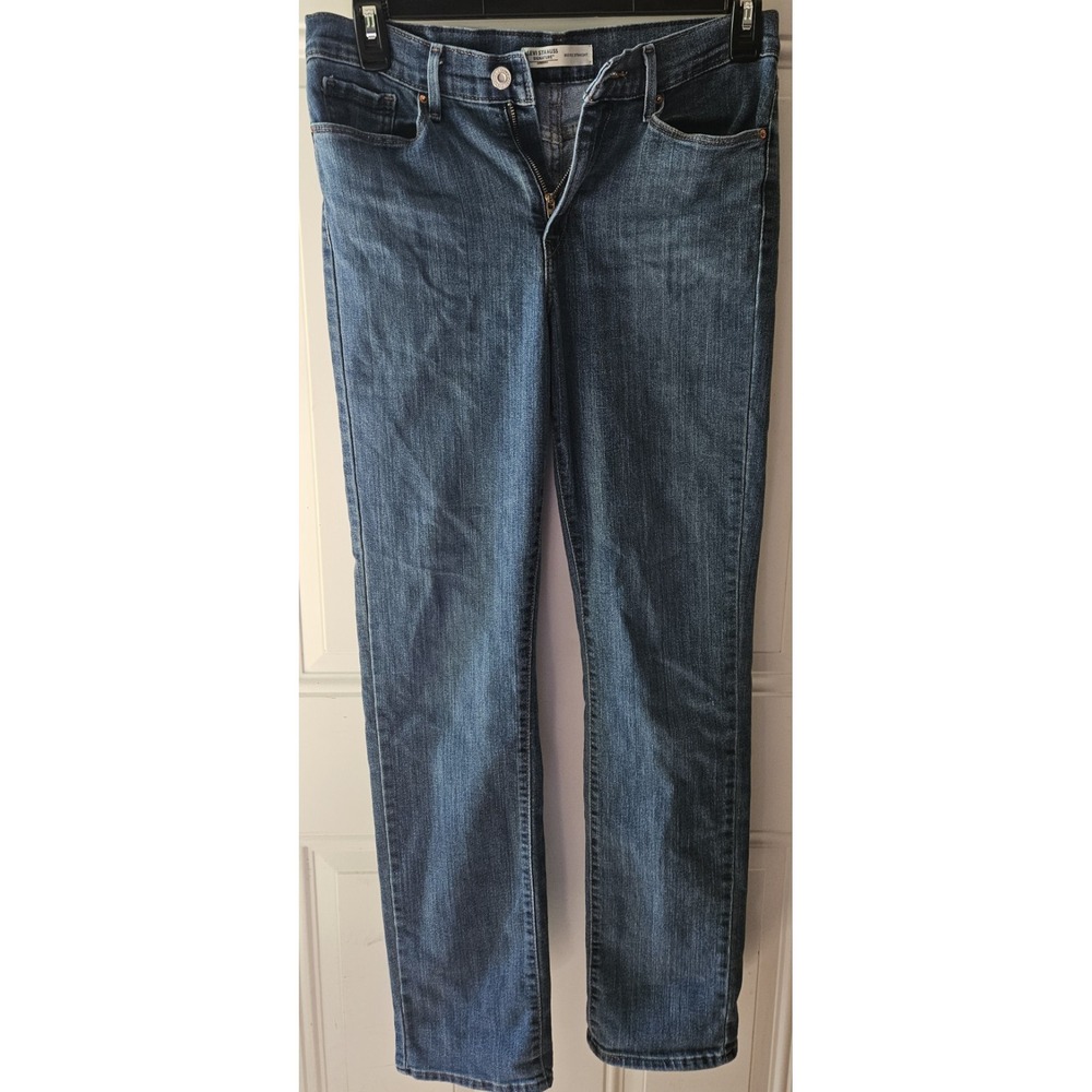 Levi Strauss Signature Gold Jeans Womens 8 Long W29 L34 Mid Rise Straight...